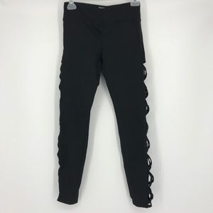 2 Black Forever Interlace legging size S